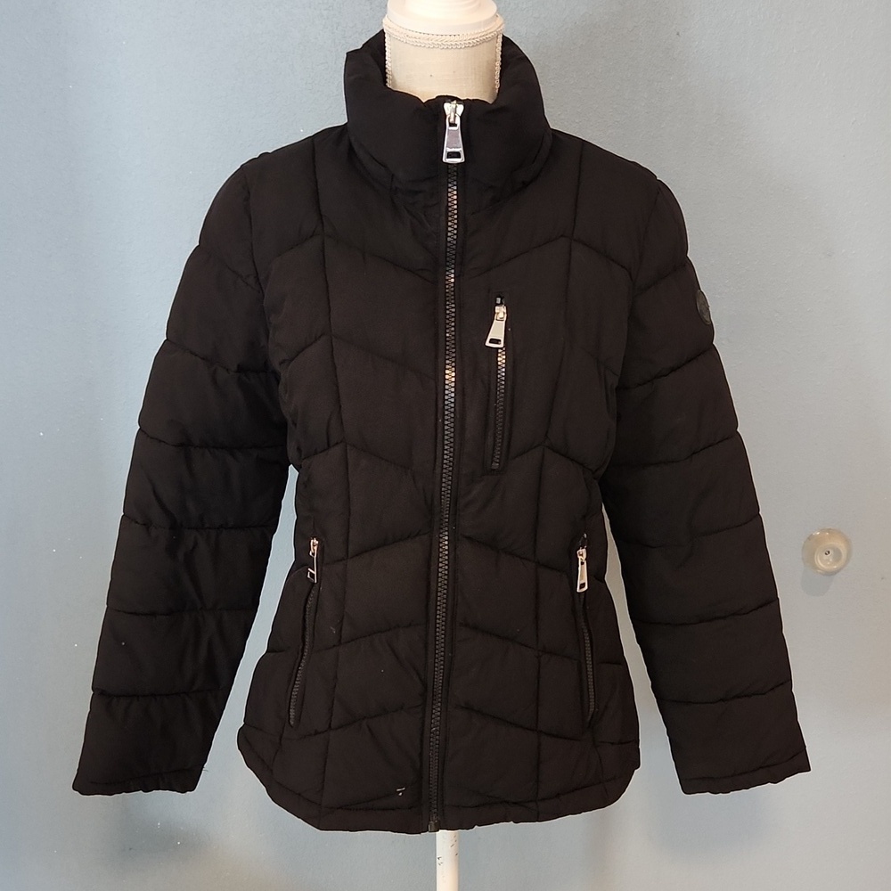 Calvin Klein infinity stretch Sorona Aura black puffer coat size small